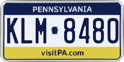 PA license plate KLM8480
