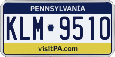 PA license plate KLM9510