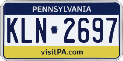 PA license plate KLN2697