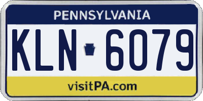 PA license plate KLN6079