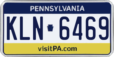 PA license plate KLN6469