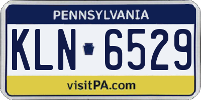 PA license plate KLN6529