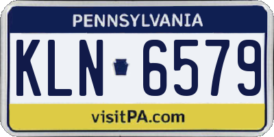 PA license plate KLN6579