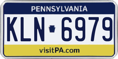 PA license plate KLN6979