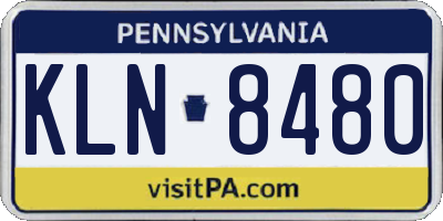 PA license plate KLN8480