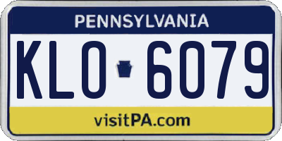 PA license plate KLO6079