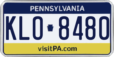 PA license plate KLO8480