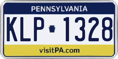 PA license plate KLP1328