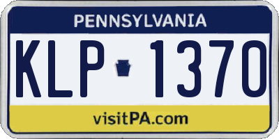PA license plate KLP1370