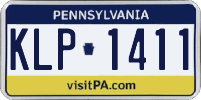 PA license plate KLP1411