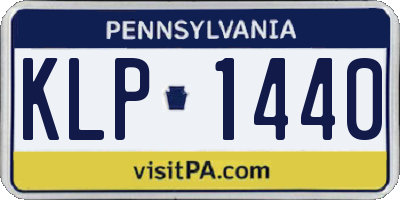 PA license plate KLP1440