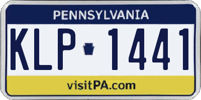 PA license plate KLP1441