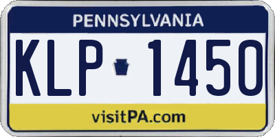PA license plate KLP1450