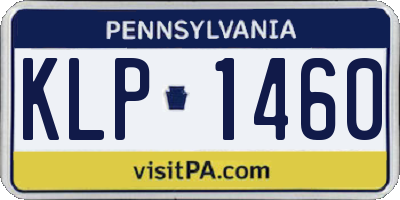 PA license plate KLP1460