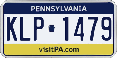 PA license plate KLP1479