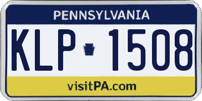 PA license plate KLP1508