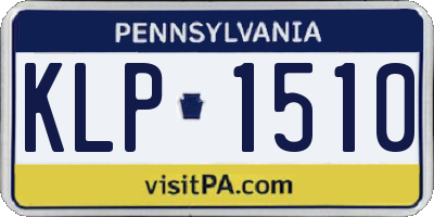 PA license plate KLP1510