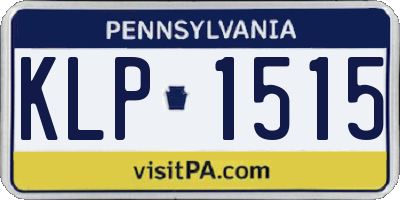 PA license plate KLP1515
