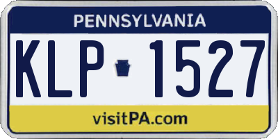 PA license plate KLP1527