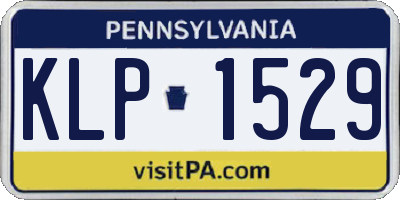 PA license plate KLP1529
