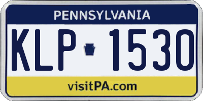 PA license plate KLP1530