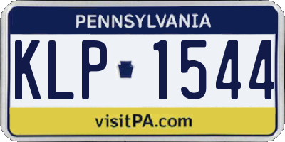 PA license plate KLP1544