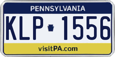 PA license plate KLP1556