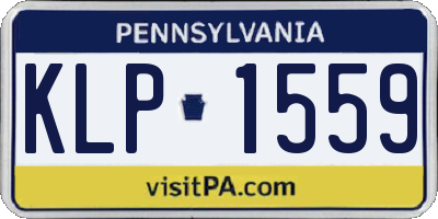 PA license plate KLP1559
