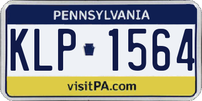 PA license plate KLP1564