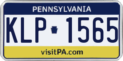 PA license plate KLP1565