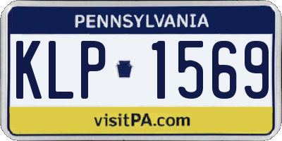 PA license plate KLP1569