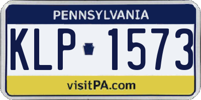 PA license plate KLP1573