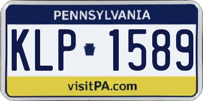 PA license plate KLP1589