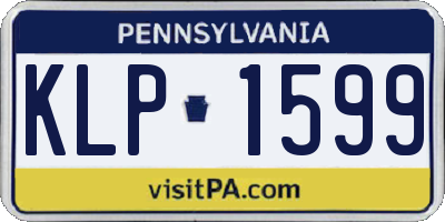PA license plate KLP1599