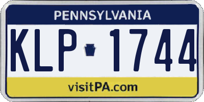 PA license plate KLP1744