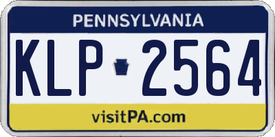PA license plate KLP2564