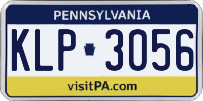 PA license plate KLP3056