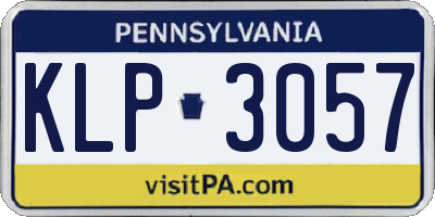 PA license plate KLP3057