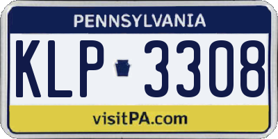 PA license plate KLP3308