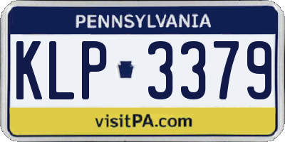 PA license plate KLP3379