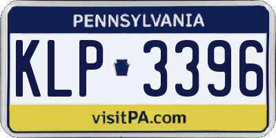 PA license plate KLP3396