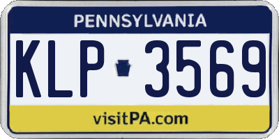 PA license plate KLP3569