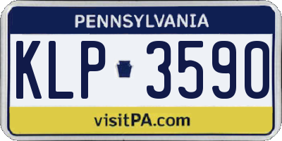 PA license plate KLP3590