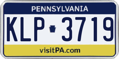 PA license plate KLP3719