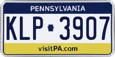 PA license plate KLP3907