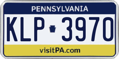PA license plate KLP3970