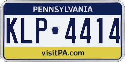 PA license plate KLP4414