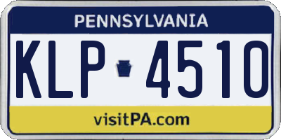 PA license plate KLP4510