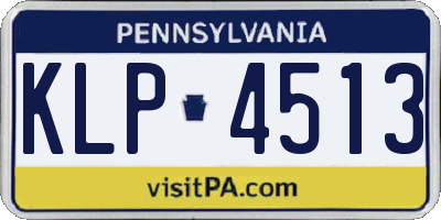 PA license plate KLP4513