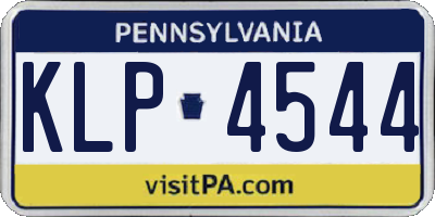 PA license plate KLP4544